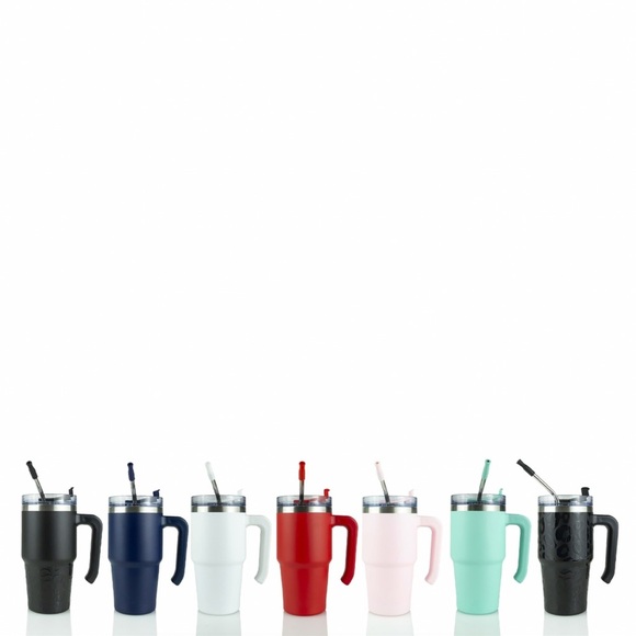 COPY - CUSTOM ENGRAVED/PERSONALIZED 20 oz Grippy Tumbler RED - Picture 5 of 7